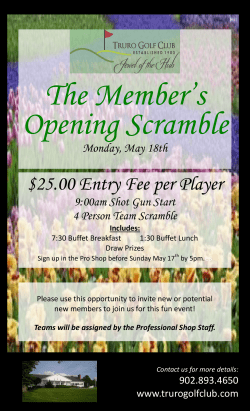 25.00 Entry Fee per Player