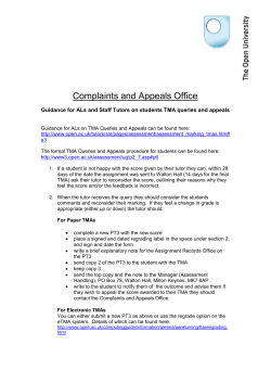 Complaints and Appeals Office