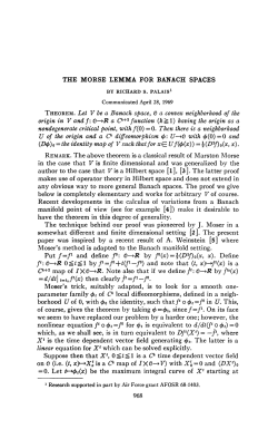 The Morse Lemma for Banach spaces