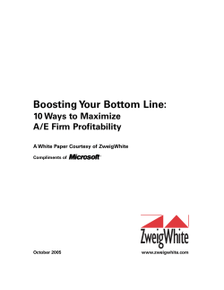10 Ways to Maximize AE Firm Profitability