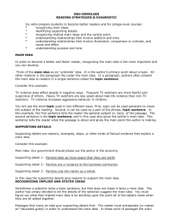 reading strategies - Arizona Western College