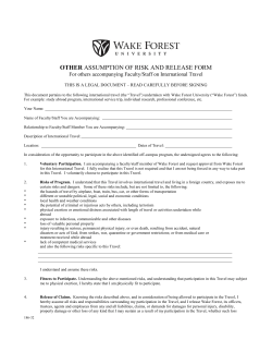 other assumption of risk and release form