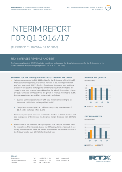 interim report for q1 2016/17