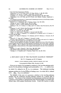 A Solvable Case of the Traveling Salesman Problem