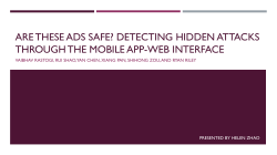 Are these ads safe? Detecting hidden attacks through the mobile