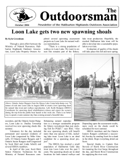 Loon Lake gets two new spawning shoals
