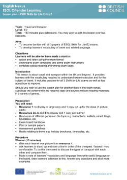 ESOL Skills for Life Entry 2 - ESOL Nexus