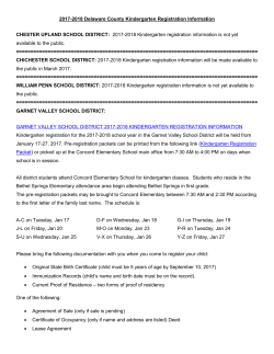 All School Districts in Delaware County