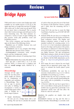Bridge Apps - English Bridge Union