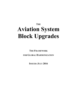 Aviation System Block Upgrades