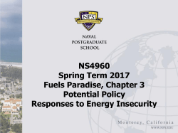 Duffield, Chapter 3, Responses to Energy Insecurity