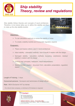Ship stability Theory, review and regulations