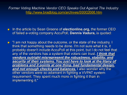 Former Voting Machine Vendor CEO Speaks Out Against The