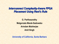 Interconnect Complexity-Aware FPGA Placement Using
