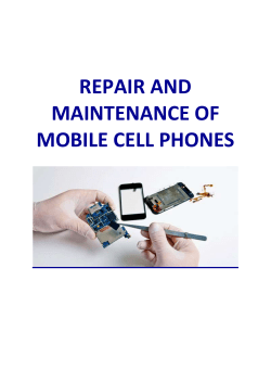 Mobile Cell Phone Repair and Maintenance