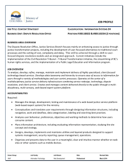 User Experience Design Information Architect