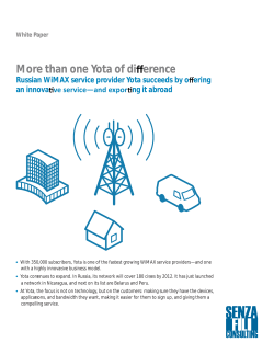 More than one Yota of di erence