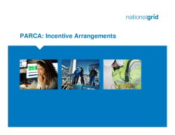 PARCA: Incentive Arrangements