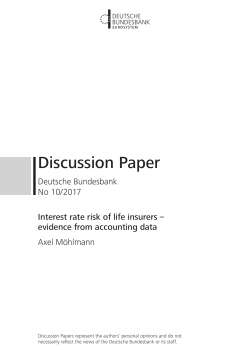 Interest rate risk of life insurers