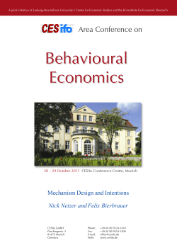Behavioural Economics