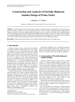 Sudoku design, Partial Sudoku, NP