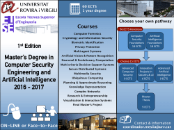Master`s Degree in Computer Security Engineering and Artificial