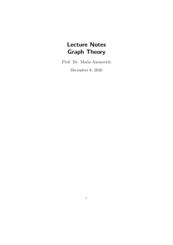 Lecture Notes Graph Theory