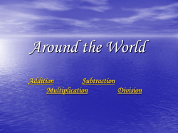 Around the World - Primary Resources