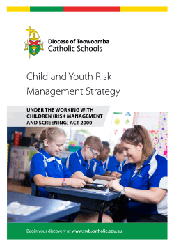 Child and Youth Risk Management Strategy