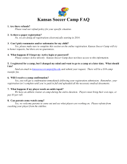 FAQ - Kansas Soccer Camps