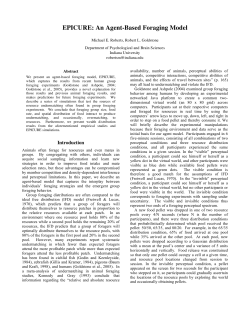 EPICURE: An Agent-Based Foraging Model