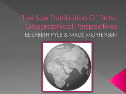 The Size Distribution Of Firms: Geographical Perspectives