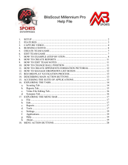 EDIT Team Game - Football Scouting Software