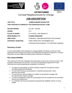 Penwith Pathways to Employment - Cornwall Neighbourhoods For