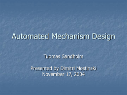 Automated Mechanism Design
