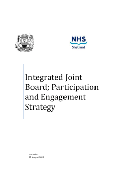 Participation and Engagement Strategy