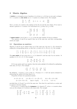 3 Matrix Algebra