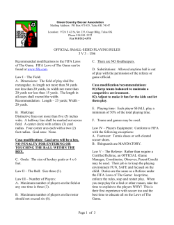Page 1 of 3 OFFICIAL SMALL-SIDED PLAYING RULES 3 V 3 &ndash; U06