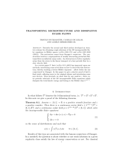 TRANSPORTING MICROSTRUCTURE AND DISSIPATIVE EULER