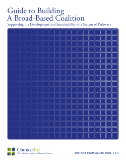 Guide to Building A Broad-Based Coalition