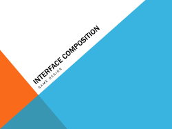 Interface Composition - NEHS Gaming Programming