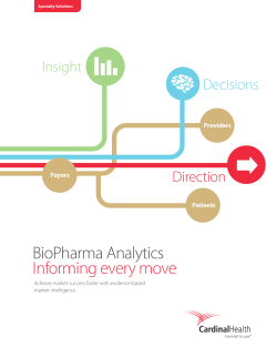 BioPharma Analytics Informing every move