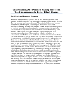 Understanding the Decision-Making Process in Weed Management