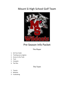 Mount Si High School Golf Team Pre