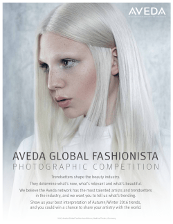 AVEDA GLOBAL FASHIONISTA