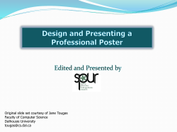 Effective Poster Presentations