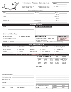 Process Service Court Filing Service