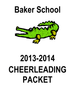 Baker School Cheerleader Tryout Information