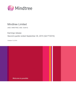 Q2 FY2013 Earnings Release
