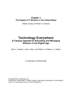 Chapter 1: The Supply of IT Workers in the United States